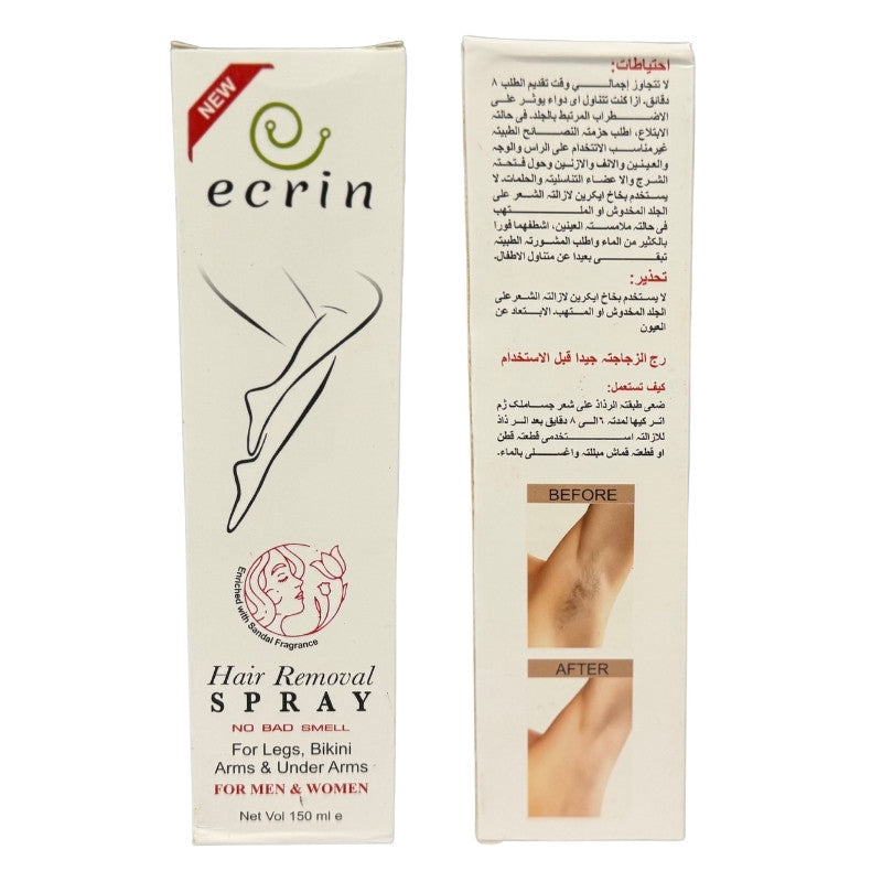 Ecrin Hair Removal Spray for Men & Women