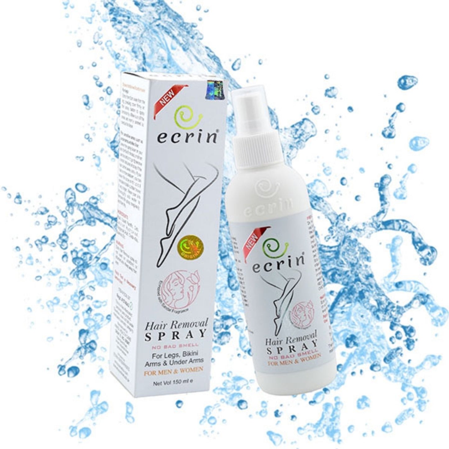 Ecrin Hair Removal Spray for Men & Women